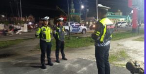 Jaga Kenyamanan Malam Minggu, Satlantas Polres Natuna Gelar Patroli Humanis