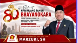 HUT Bhayangkara ke-80: Ketua Fraksi Gerindra Kepri Minta Polri di Perbatasan Tetap Semangat dan Presisi