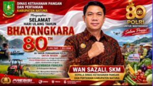 HUT Bhayangkara ke-80: Dinas Ketahanan Pangan dan Pertanian Natuna Apresiasi Peran Polri Wujudkan Swasembada Pangan di Perbatasan