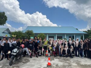 Sasar Siswa Baru SMKN 2 Natuna, Polsek Bunguran Timur Genderang Perang Lawan Judol dan Kenakalan Remaja