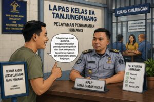 Pelayanan Pengamanan Lapas Kelas IIA Tanjungpinang Humanis, Pengunjung Ucapkan Terima Kasih 1 Pelayanan Pengamanan Lapas Kelas IIA Tanjungpinang Humanis, Pengunjung Ucapkan Terima Kasih