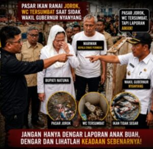 Pasar Ranai Jorok Saat Sidak Wagub, Arifin: Ini Menampar Wajah Bupati Cen Sui Lan!
