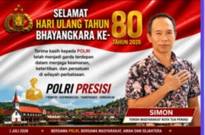 HUT Bhayangkara ke-80, Simon Apresiasi Polri yang Selalu Hadir di Tengah Warga Perbatasan