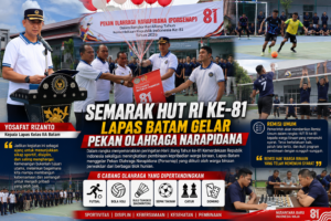 Semarak HUT RI ke-81, Lapas Batam Gelar Pekan Olahraga Narapidana 1 Semarak HUT RI ke-81, Lapas Batam Gelar Pekan Olahraga Narapidana