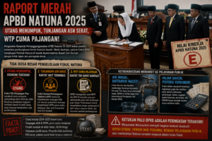 Raport Merah APBD Natuna 2025, Utang Menumpuk, Tunjangan ASN Serat, WTP Cuma Pajangan! 1 Raport Merah APBD Natuna 2025, Utang Menumpuk, Tunjangan ASN Serat, WTP Cuma Pajangan!