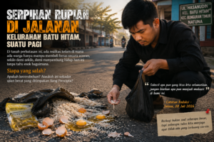Serpihan Rupiah di Jalanan Kelurahan Batu Hitam, Suatu Pagi
