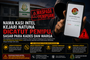 Waspada..! Nama Kasi Intel Kejari Natuna Dicatut Penipu, Sasar Para Kades dan Warga