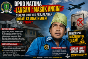 DPRD Natuna Jangan "Masuk Angin" Terkait Polemik Perjalanan Bupati ke Luar Negeri Atau Takut?