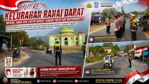 ‎Polsek Bunguran Timur dan Satlantas Polres Natuna Amankan Meriahnya HUT ke-19 Kelurahan Ranai Darat