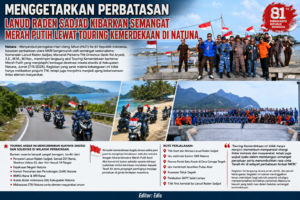 Menggetarkan Perbatasan, Lanud Raden Sadjad Kibarkan Semangat Merah Putih Lewat Touring Kemerdekaan di Natuna 1 Menggetarkan Perbatasan, Lanud Raden Sadjad Kibarkan Semangat Merah Putih Lewat Touring Kemerdekaan di Natuna