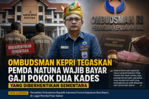 Ombudsman Kepri Tegaskan Pemda Natuna Wajib Bayar Gaji Pokok Dua Kades yang Diberhentikan Sementara 1 Ombudsman Kepri Tegaskan Pemda Natuna Wajib Bayar Gaji Pokok Dua Kades yang Diberhentikan Sementara