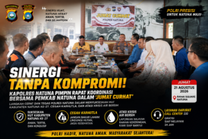 Sinergi Tanpa Kompromi! Kapolres Natuna Pimpin Rapat Koordinasi Bersama Pemkab Natuna dalam 'Jumat Curhat'