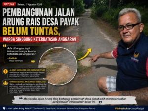 Pembangunan Jalan Arung Rais Desa Payak Belum Tuntas, Warga Singgung Keterbatasan Anggaran