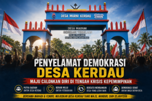 Penyelamat Demokrasi Desa Kerdau, Mahadi dan Fendri Maju Calonkan Diri di Tengah Krisis Kepemimpinan