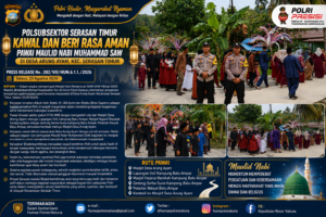Polsubsektor Sasaran Timur Kawal dan Beri Rasa Aman Pada Pawai Maulid Nabi Muhammad SAW di Desa Arung Ayam 1 Polsubsektor Sasaran Timur Kawal dan Beri Rasa Aman Pada Pawai Maulid Nabi Muhammad SAW di Desa Arung Ayam