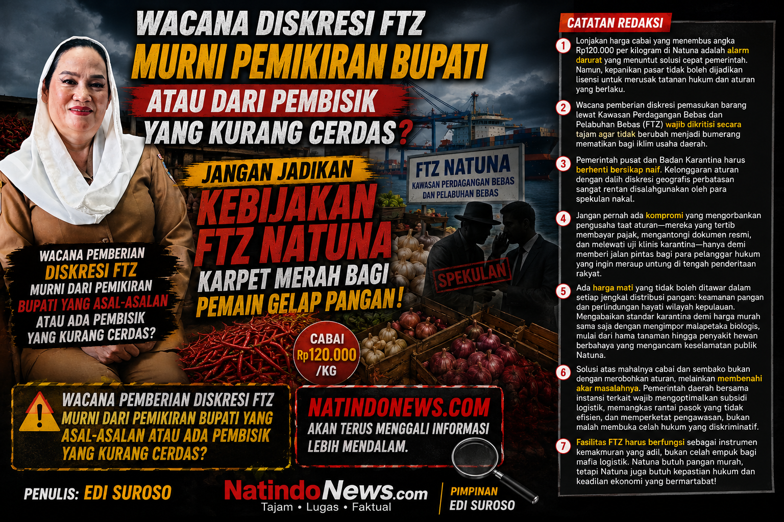Wacana Diskresi FTZ Murni Pemikiran Bupati Atau Dari Pembisik yang Kurang Cerdas? 1 Wacana Diskresi FTZ Murni Pemikiran Bupati Atau Dari Pembisik yang Kurang Cerdas?