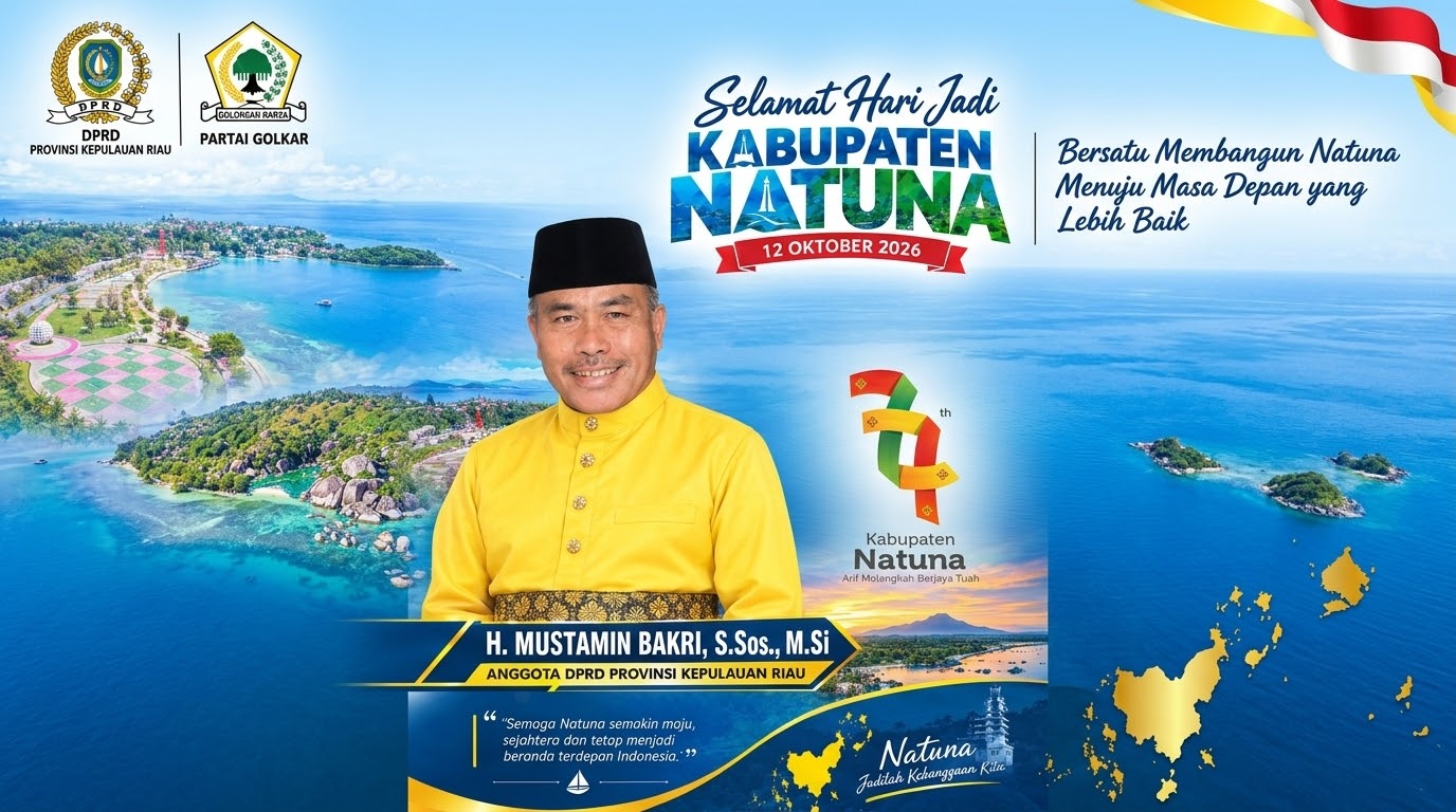 Semangat Pembangunan Berkobar di Hari Jadi Kabupaten Natuna ke-27th, H. Mustamin Bakri, S.Sos., M.Si Ajak Seluruh Elemen Bersatu 1 Semangat Pembangunan Berkobar di Hari Jadi Kabupaten Natuna ke-27th, H. Mustamin Bakri, S.Sos., M.Si Ajak Seluruh Elemen Bersatu