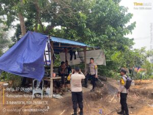‎Polri Bersama Masyarakat, Polsek Bunguran Timur Gencarkan Patroli Antisipasi Karhutla