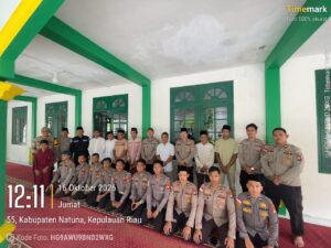 Polres Natuna Gelar Jumat Keliling di Masjid Maulana Bandarsyah, Pererat Silaturahmi dan Hadirkan Rasa Aman