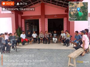 Pastikan Keamanan dan Kesiapan Peresmian Gereja St. Yohanes Paulus II, Wakapolres Bintan Turun Langsung Cek Lokasi